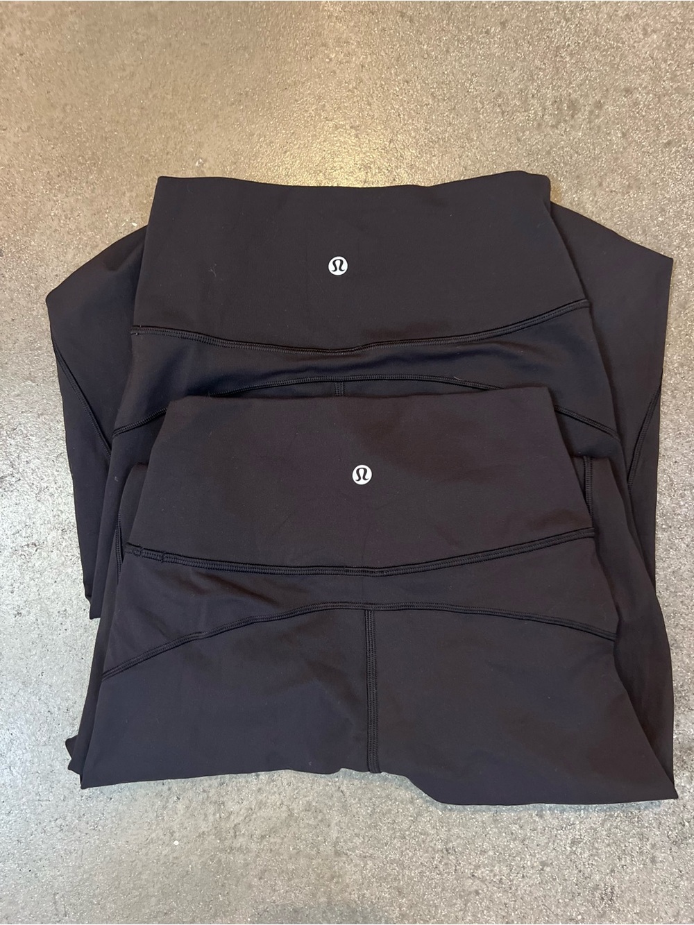 High-Waist Black Women's Swim Leggings - two pairs